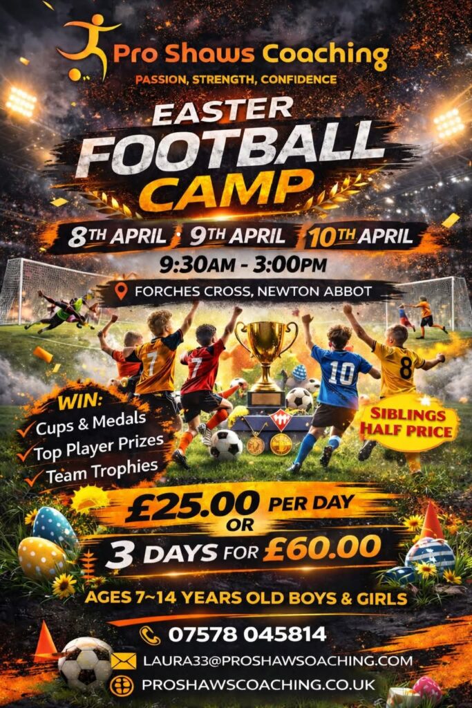 EASTER FOOTBALL CAMP IS HERE!