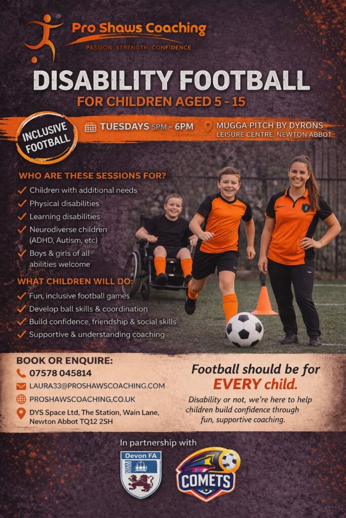Disability Football for Children aged 5-15